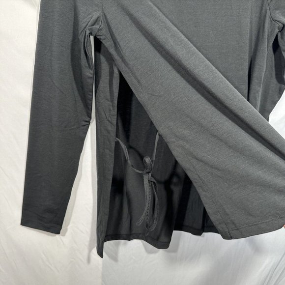 NWT $68 Sweaty Betty [ Small 4-6 ] Long-Sleeve Side-Tie‎ Yoga Top in Black - Picture 9 of 13